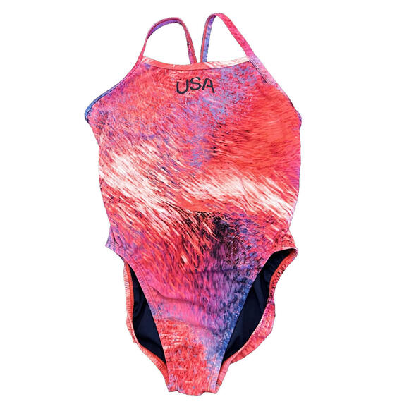 Nike Swim Hydrastrong Team USA Olympics Women Racerback One-Piece Size 36 New - Picture 1 of 6